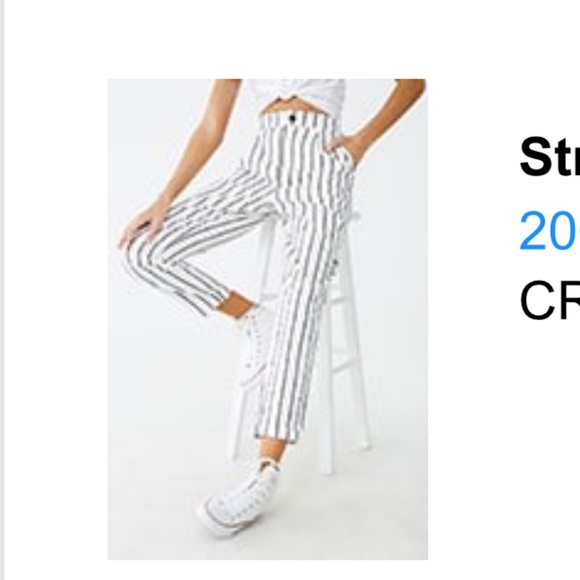 stripped ankle pants - Picture 1 of 4